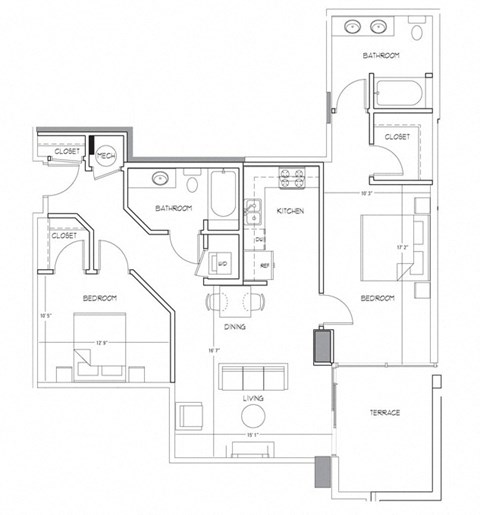 Floorplan at Glass House by Windsor